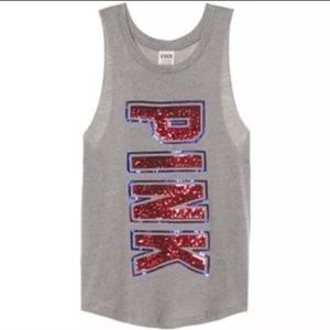 Pink USA bling tank